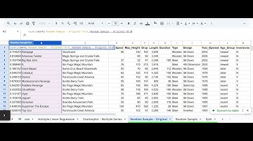 Random Sample - Google Sheets