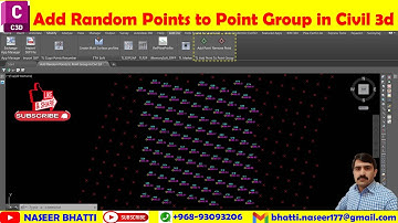 Add Random Points to Points Group in Civil 3d | Points Group | Points Group in Civil 3d