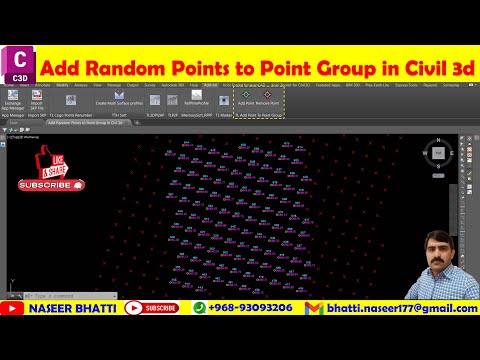 Add Random Points to Points Group in Civil 3d | Points Group | Points Group in Civil 3d