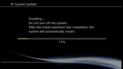 PS3 - Firmware Update Video