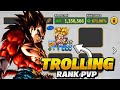TROLLING WITH (LVL.77) F2P SSJ GT GOKU  IN RANK PVP WITH PROOF!!! | DRAGON BALL LEGENDS 