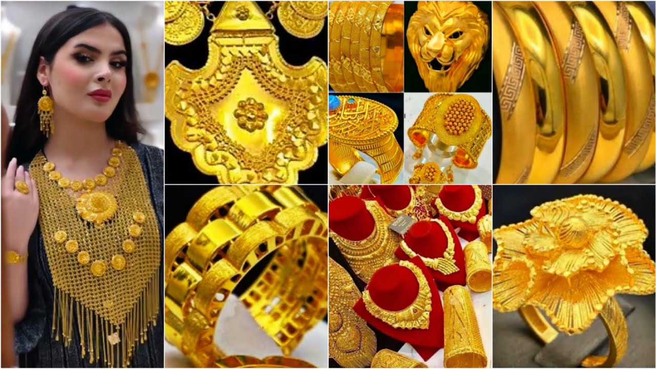 ياجمالووووو موديلات وتصاميم الذهب الخليجى عيار21 💥لعشاق التميز والجمال#خواتم#تراجى#اطقم#اكسبلور