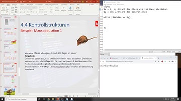 04.4 PHP Beispiel - Mauspopulation mit PHP-Schleife berechnen