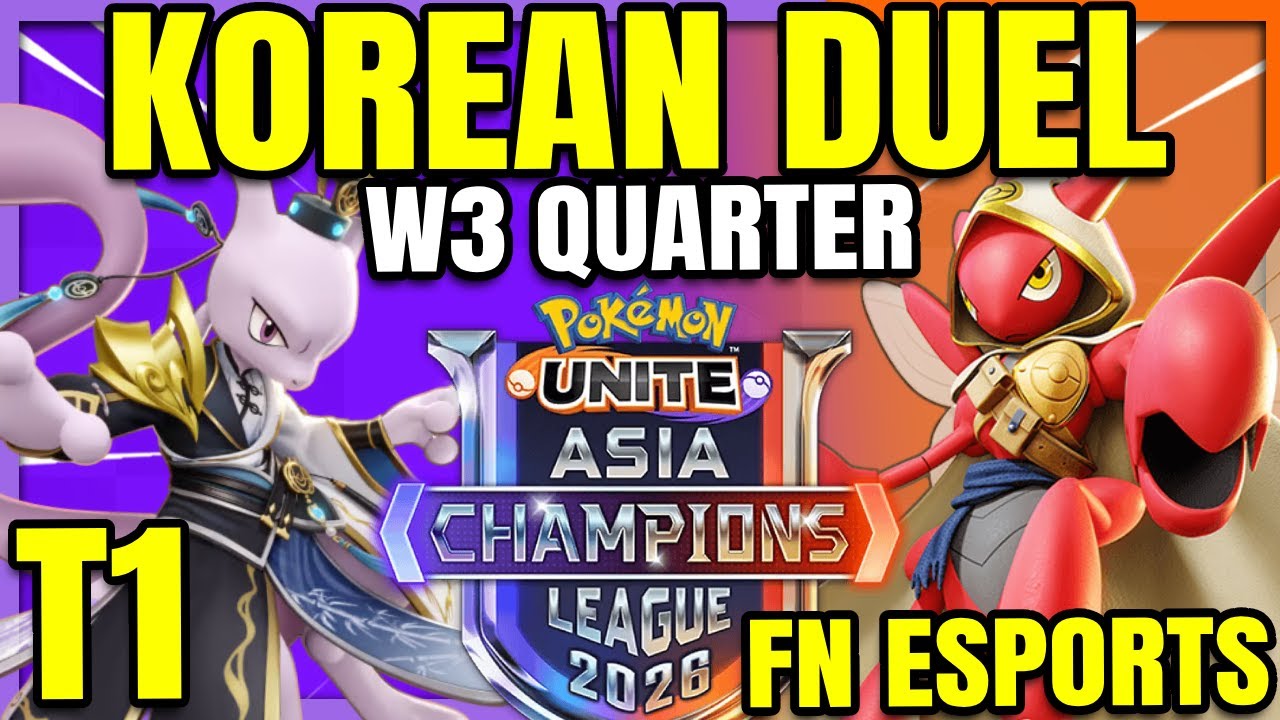 WHO IS THE BEST IN KOREA?! T1 vs FN Esports - ACL SEA | Pokemon Unite