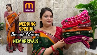 Wedding Special Meesho Saree Haul Meesho Affordable Saree Haul Latest Collection