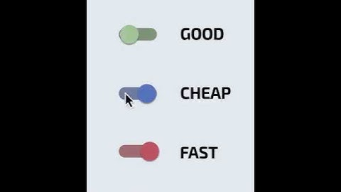 Good Cheap Fast Triangle : You can pick any two | Ozone Infomedia