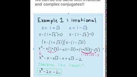 Conjugate Root Theorem