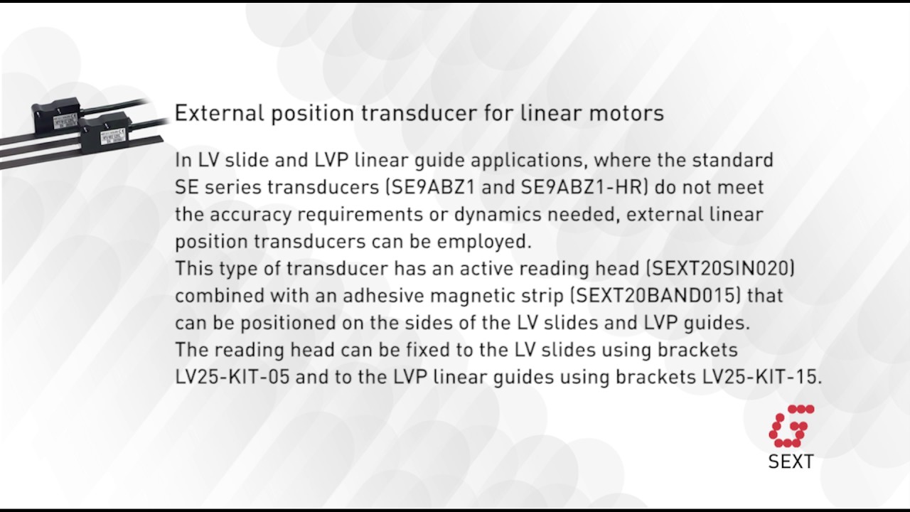 SEXT - EXTERNAL POSITION TRANSDUCER FOR LINEAR MOTORS