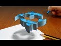 3D Trick Art On Paper, Zodiac, Astrology Signs, Pisces