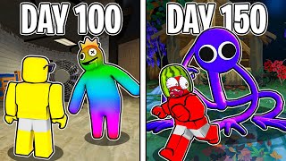 I SURVIVED 100 DAYS In RAINBOW FRIENDS...