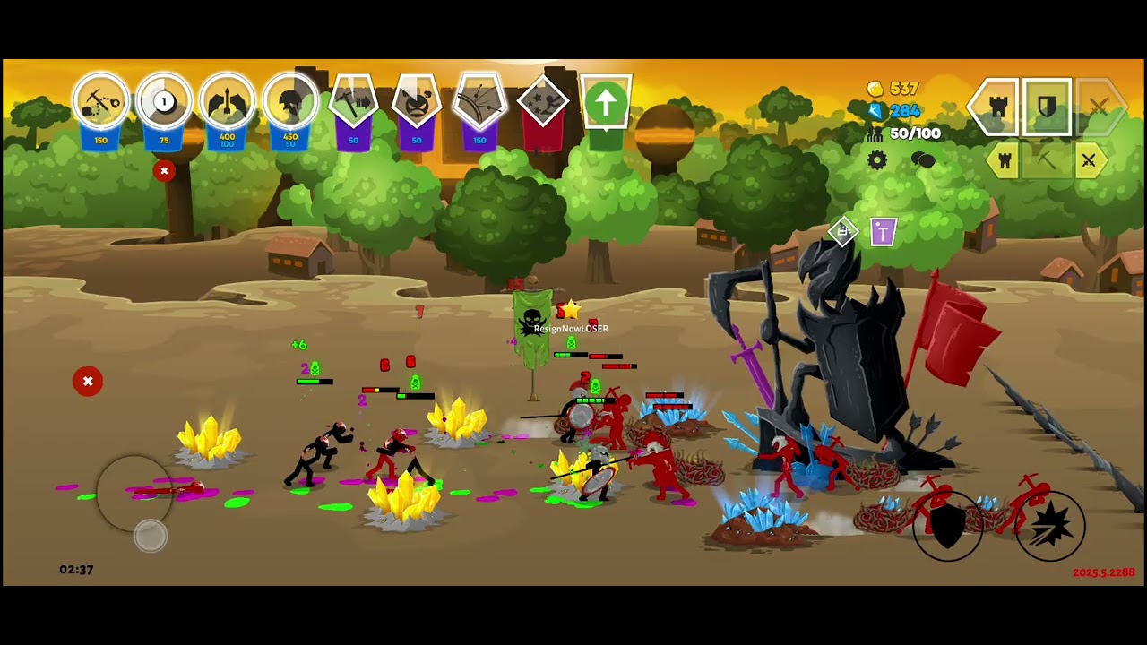 Stick war:Saga but If I'm a toxic player(Part 4:I'm back)