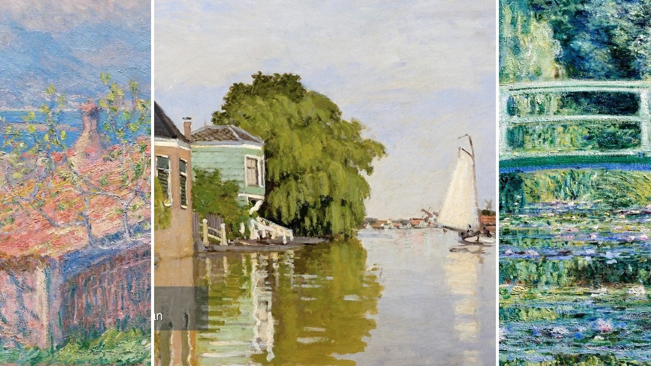 Claude Monet TV — Silent Art Gallery · August 24 Afternoon | Houses on the Achterzaan & others