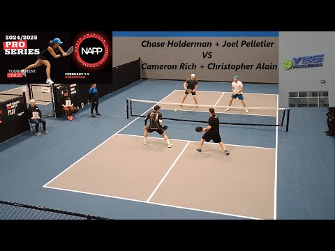 North America Pickleball Pro | Chase Holderman + Joel Pelletier VS Cameron Rich + Christopher Alain