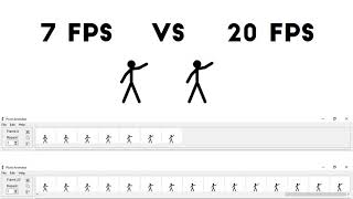 AMAZING 4th GRADE | 🎞 ANIMATION COMPARISON OF LOW FPS VS HIGH FPS (7 FPS vs 20 FPS)