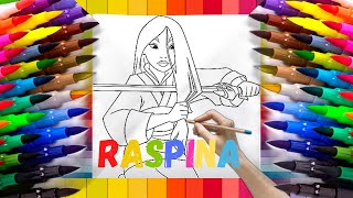 👑👗🌈 Disney Princess Coloring Pages: MULAN (2022) 👑👗🌈