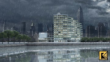 Render mặt đứng, tổng mặt bằng với Revit Architecture