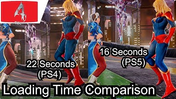 Marvel vs Capcom Infinite PS4 vs PS5 Load Time Comparison