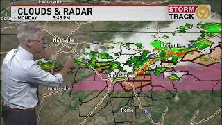 Monday 6 12pmET Radar Storm Tracking Forecast Update 26