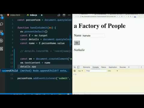 Day 2 - Morning, part 4: createElement, appendChild - XTBC 2017 Session 2