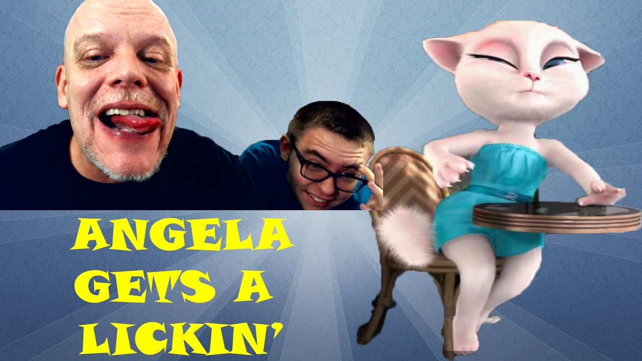 TALKING ANGELA FUN | We Give Angela A Lickin'!
