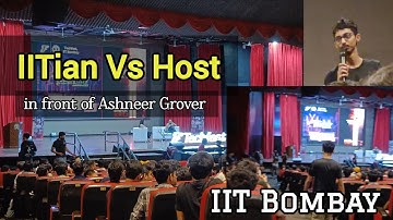 IITian Vs Host at IIT bombay | savage question| Ashneer Grover #iit
