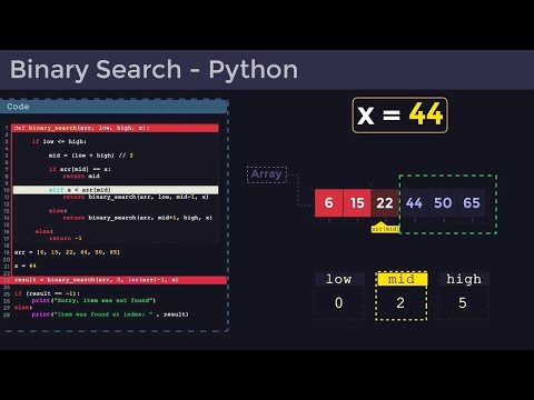 Binary Search in Python - Step by Step Visualization