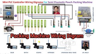 पाउच पैकिंग मशीन Wiring Digram | Mini PLC Controller Wiring Digram | Jiyalal Shivam PLC Controller