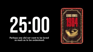 15 Quotes From 1984 | 25-Min Pomodoro | Soft White Noise screenshot 1