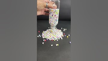 Letter beads in reverse video 🧲 #asmr #satisfying #beads #reverse
