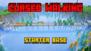 I built The Perfect Starter Base in Curse Walking mod in Minecraft