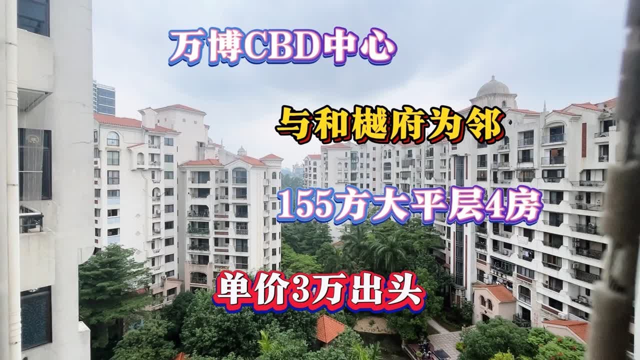 万博CBD中心155方大平层单价只需3万出头？还与和樾府为邻？