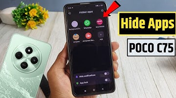 poco c75 mobile me app hide kaise kare | how to hide apps in poco c75