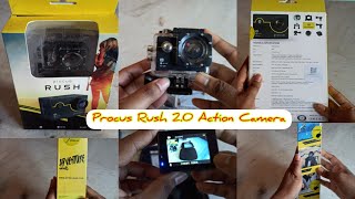 PROCUS Rush 2.0(Full Pack)16MP 4K HD Action Camera Waterproof with External Mic WiFi (Black)Unboxing screenshot 2