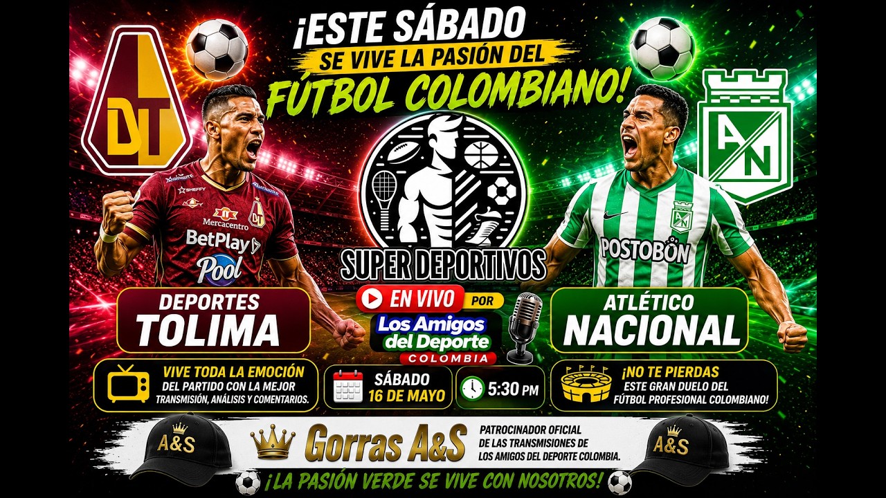 🔴 Deportes Tolima vs Atlético Nacional EN VIVO ⚽ HOY | Liga BetPlay ...