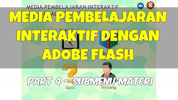 Membuat Media Pembelajaran Interaktif dengan Adobe Flash (Part 4/8) - Menu Materi dan Background