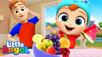 No More Snacks Baby John! | Yummy Vegetables & Healthy Habits Song | Little Angel Kids Songs
