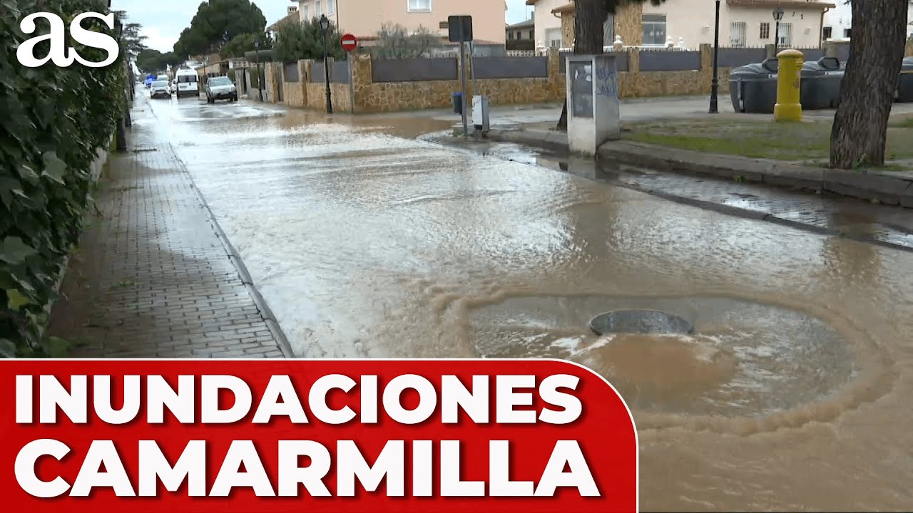 La crecida del arroyo CAMARMILLA provoca INUNDACIONES en CAMARMA DE ESTERUELAS