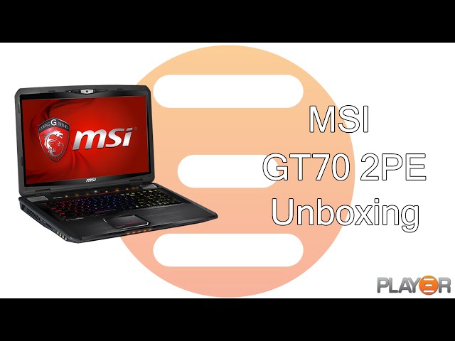 MSI GT70 2PE Gaming Notebook Unboxing - YouTube