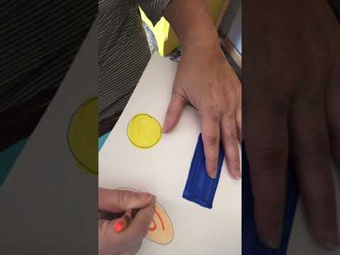 Two Dimensional Shape Activity in  Kindergarten Art