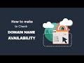 How to make to Check Domain Name Availability for Website | Domain Name Checker | JQUERY JAVASCRIPT