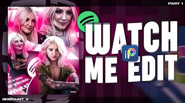 Spotify poster design🎵part - 1| android & ios | ibispaint x 🔥