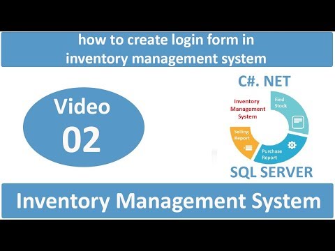 How to create login form in inventory management system in C#