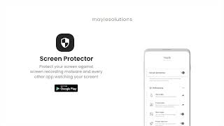 Screen Protector for Android: Block screen capture Spyware - Demonstration video screenshot 2