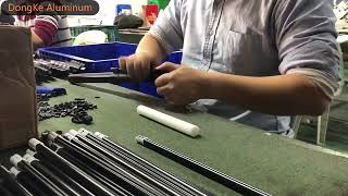 Aluminum Extension Tube Flip Lock Pole Factory Assembly Process