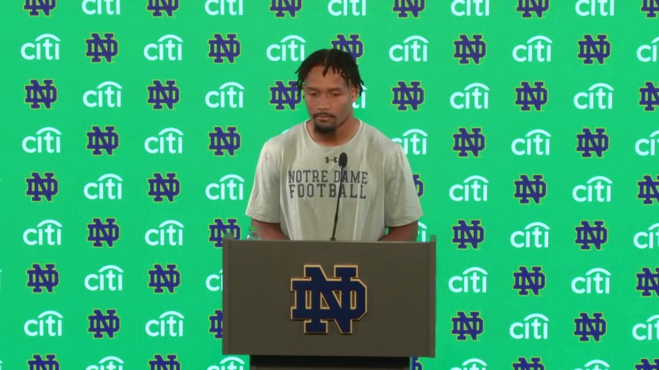 Chris Tyree Postgame vs. Cal | Press Conference | Notre Dame Football