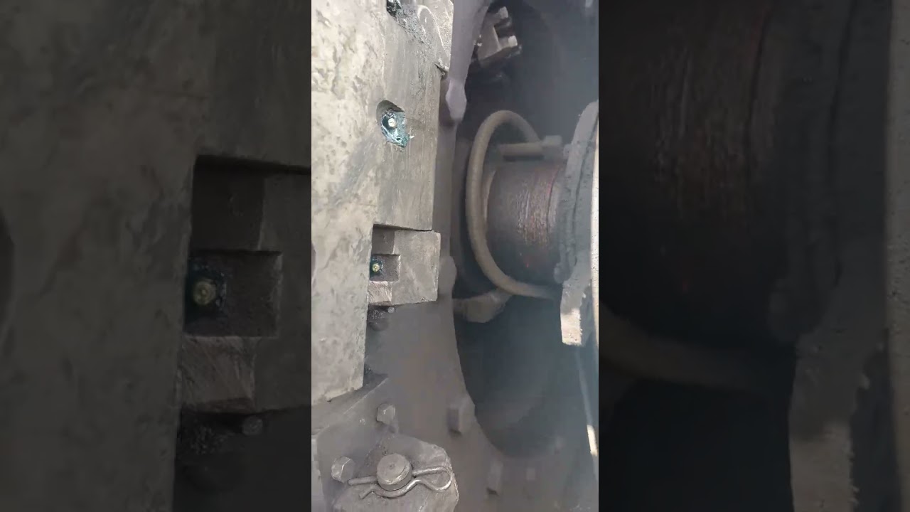 The dead end of the drill line in the draw works drum.