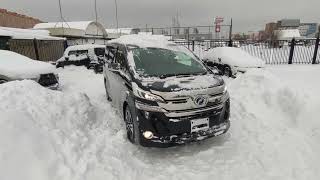 Забираю VELLFIRE HYBRID со стоянки.