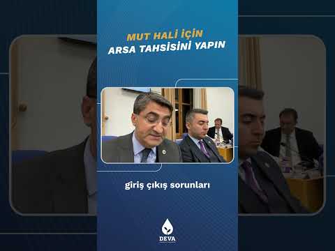 Mut Hali İçin Arsa Tahsisini Yapın! #mersin #mut #planvebütçekomisyonu