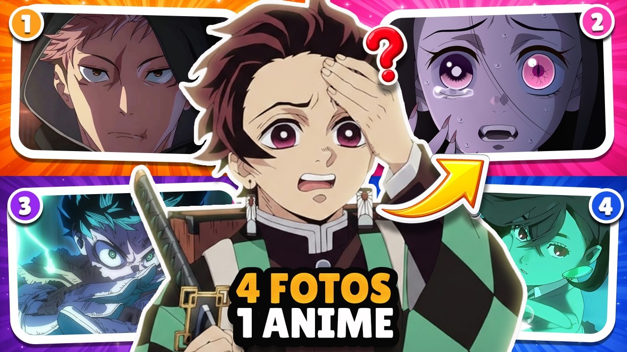 ADIVINHE O ANIME COM 4 IMAGENS 📸🕹️ (Difícil – Super Fácil)