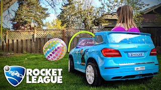 We made Real Life Rocket League in our backyard